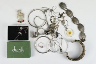 Silver Jewellery including Rings, Bangles, Bracelets, Chains and Pendants