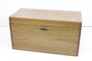 Oak Tack Box, 51cm wide x 27cm high