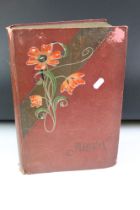 Early 20th century postcard album, containing mostly early 20th century black & white and colour