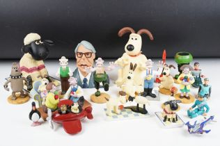 A collection of Aardman animations collectables together with some thunderbirds examples.