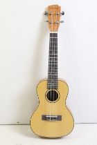 Hartwood Renaissance ukulele, paper makers label to interior, measures approx 61cm long, with