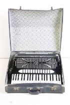 20th century Sonola bass piano accordion, with twin carry straps, cased