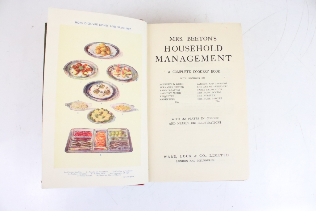 Mrs Beeton's Household Management published by Ward, Lock & Co London and Melbourne. 32 plates in - Image 6 of 8