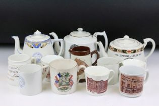 Collection of 19th Century and early 20th Century mostly Cooperative Society commemorative mugs
