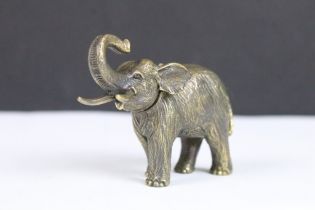 Brass Vesta Case in the form of an Elephant