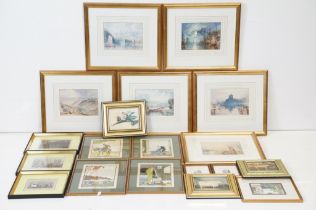 Collection of pictures, mostly colour prints, to include 6 x JMW Turner ' The Rivers Of England ' (