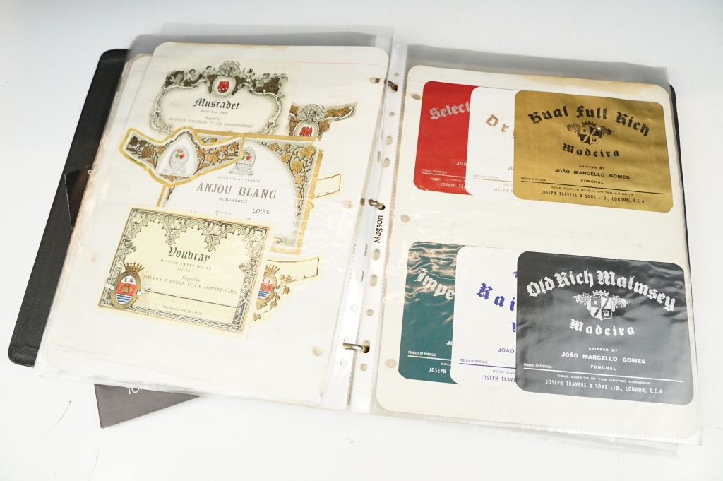 Two albums containing bottle labels (featuring Old Ship Fine Scotch Whisky, Smoroso Primo, Brown " - Image 14 of 18