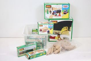 Collection of Brio wooden railway, mostly boxed, to include Thomas The Tank Engine, featuring The