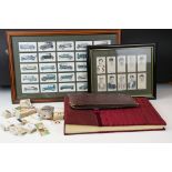Collection of cigarette cards, to include two albums, framed & loose examples, featuring Players