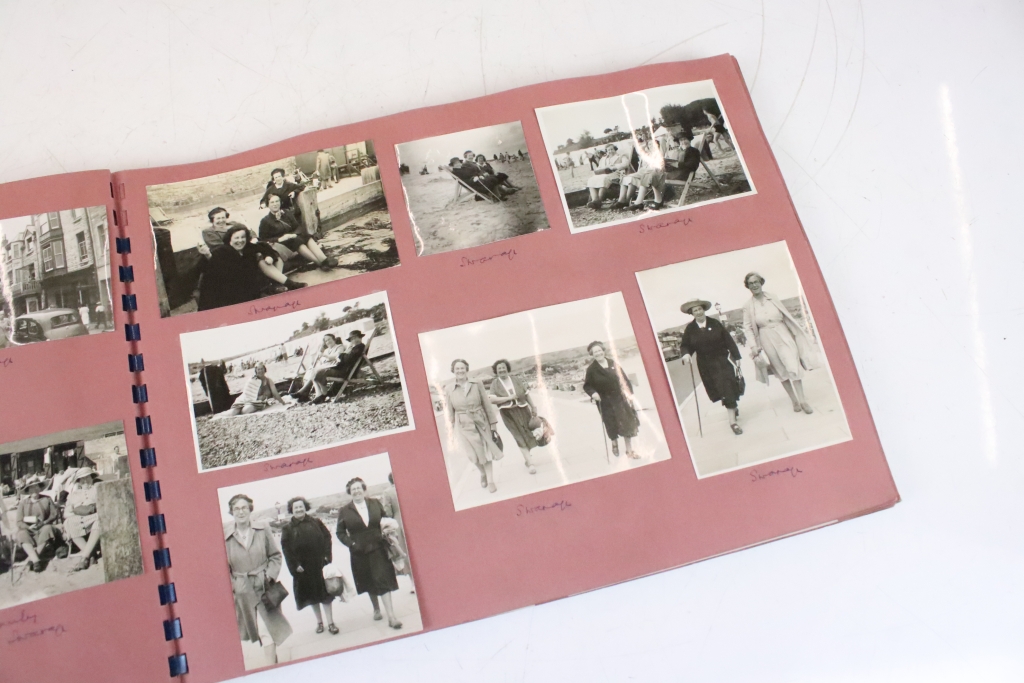 Large collection of Victorian CDV / carte de visite photographs, housed within six leather albums - Image 3 of 23