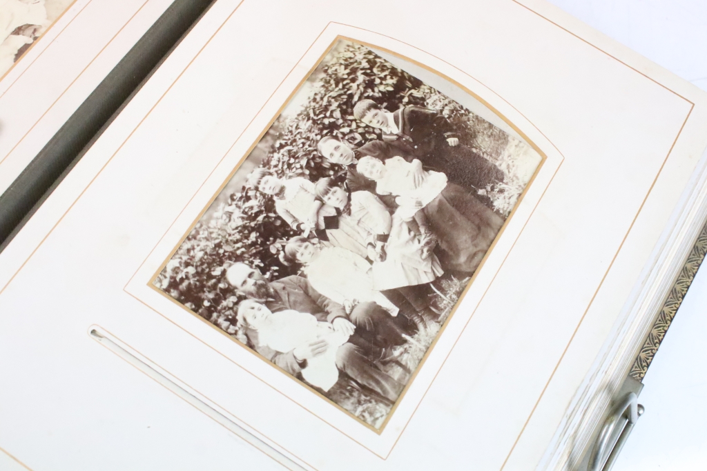 Large collection of Victorian CDV / carte de visite photographs, housed within six leather albums - Image 17 of 23