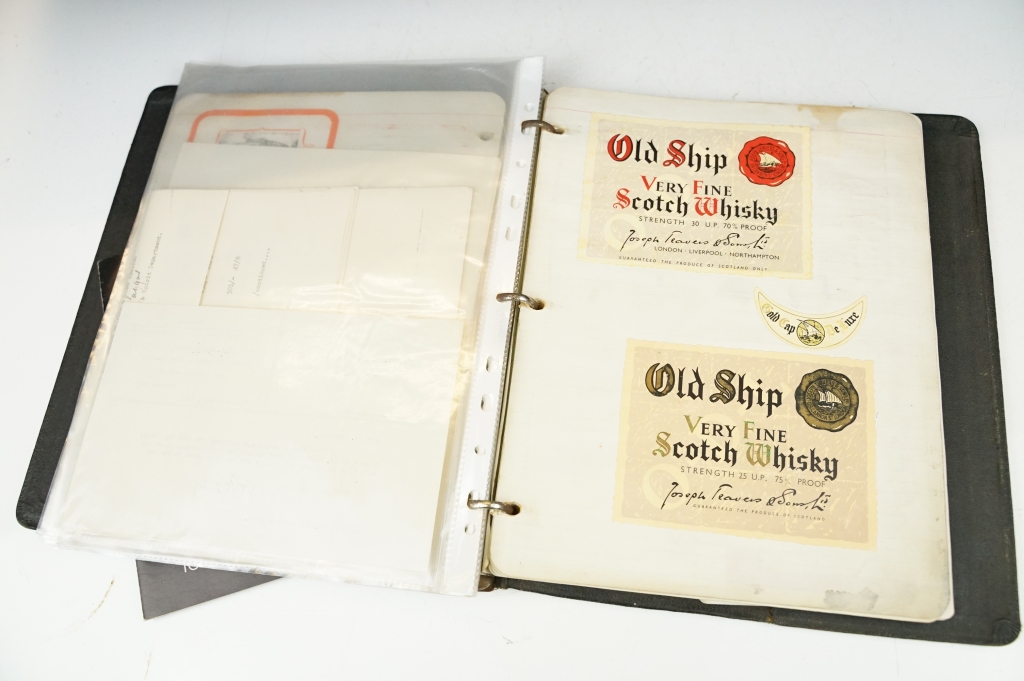 Two albums containing bottle labels (featuring Old Ship Fine Scotch Whisky, Smoroso Primo, Brown " - Image 16 of 18