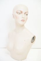 Mid 20th Century ' Adel Rootstein ' shop display female mannequin bust, approx 55cm high
