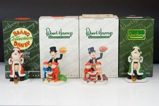 Robert Harrop - Four Boxed Beano Figures (Christmas original piece and colour alternative piece)