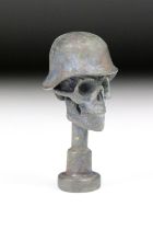 Bronze Pipe Tamper of Skull form