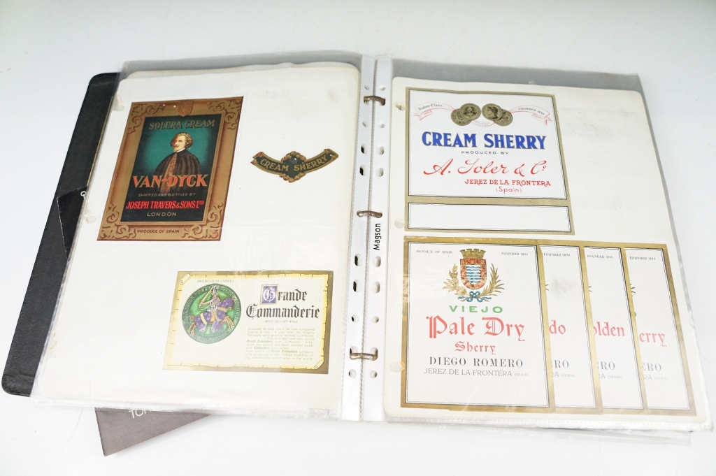 Two albums containing bottle labels (featuring Old Ship Fine Scotch Whisky, Smoroso Primo, Brown " - Image 13 of 18