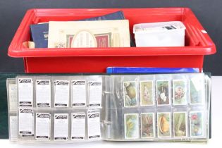 Large collection of cigarette, cigar, tea & picture cards, within albums & loose, to include