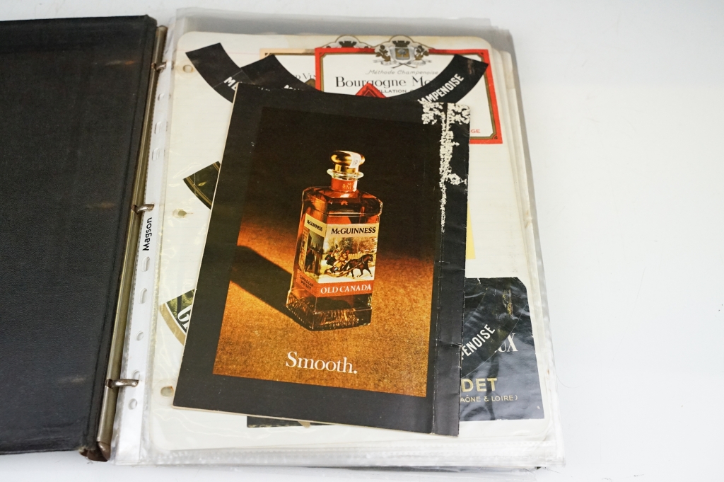 Two albums containing bottle labels (featuring Old Ship Fine Scotch Whisky, Smoroso Primo, Brown " - Image 12 of 18