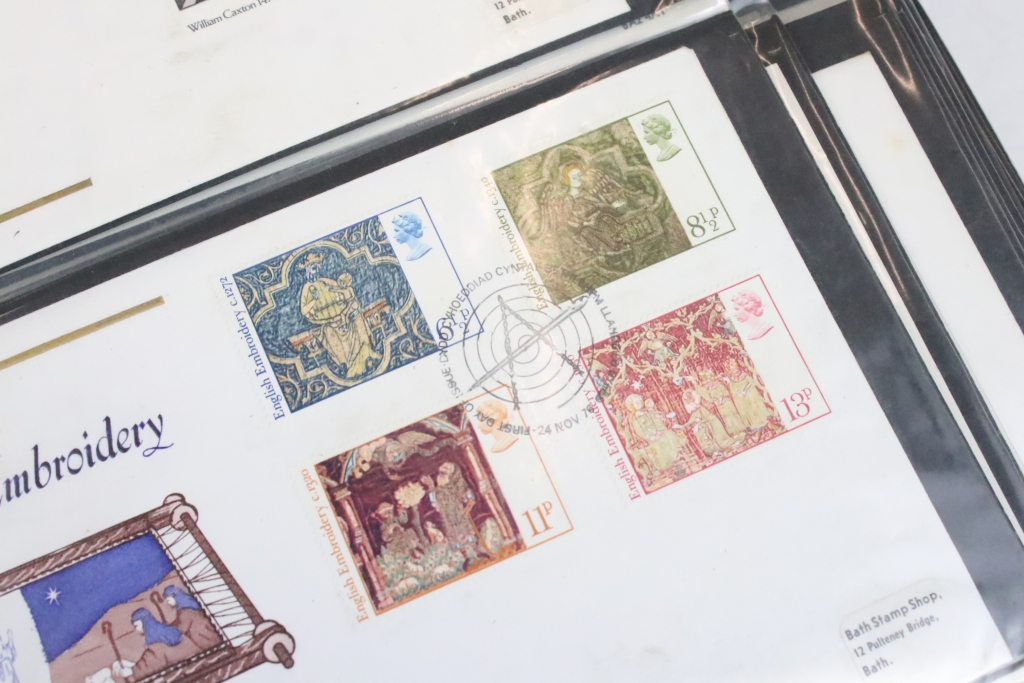 Collection of first day covers to include two large album of covers dating from the 1970s to the - Image 8 of 24