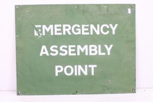 Metal 'Emergency Assembly Point ' Sign, 61cm x 46cm