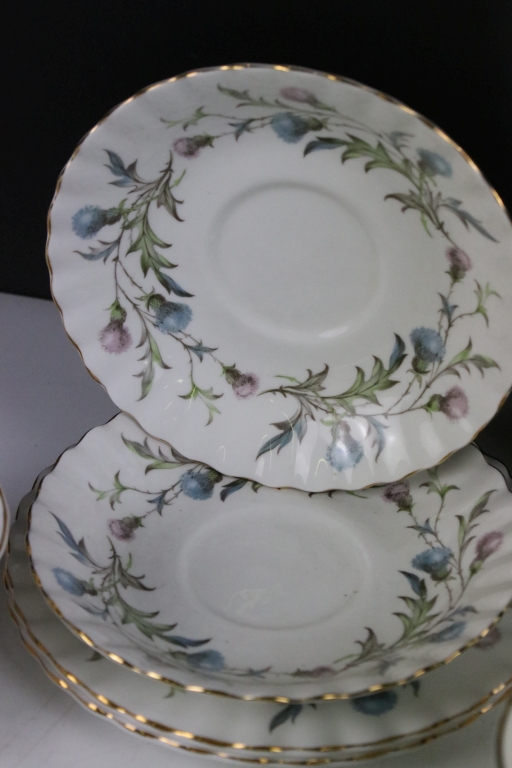 Hammersley & Co 'Petites Fleurs' tea set for two (2 cups & saucers, 2 tea plates, milk jug & sugar - Image 5 of 9