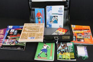 Collection of assorted mostly 1990s football related programmes to include six euros programmes;