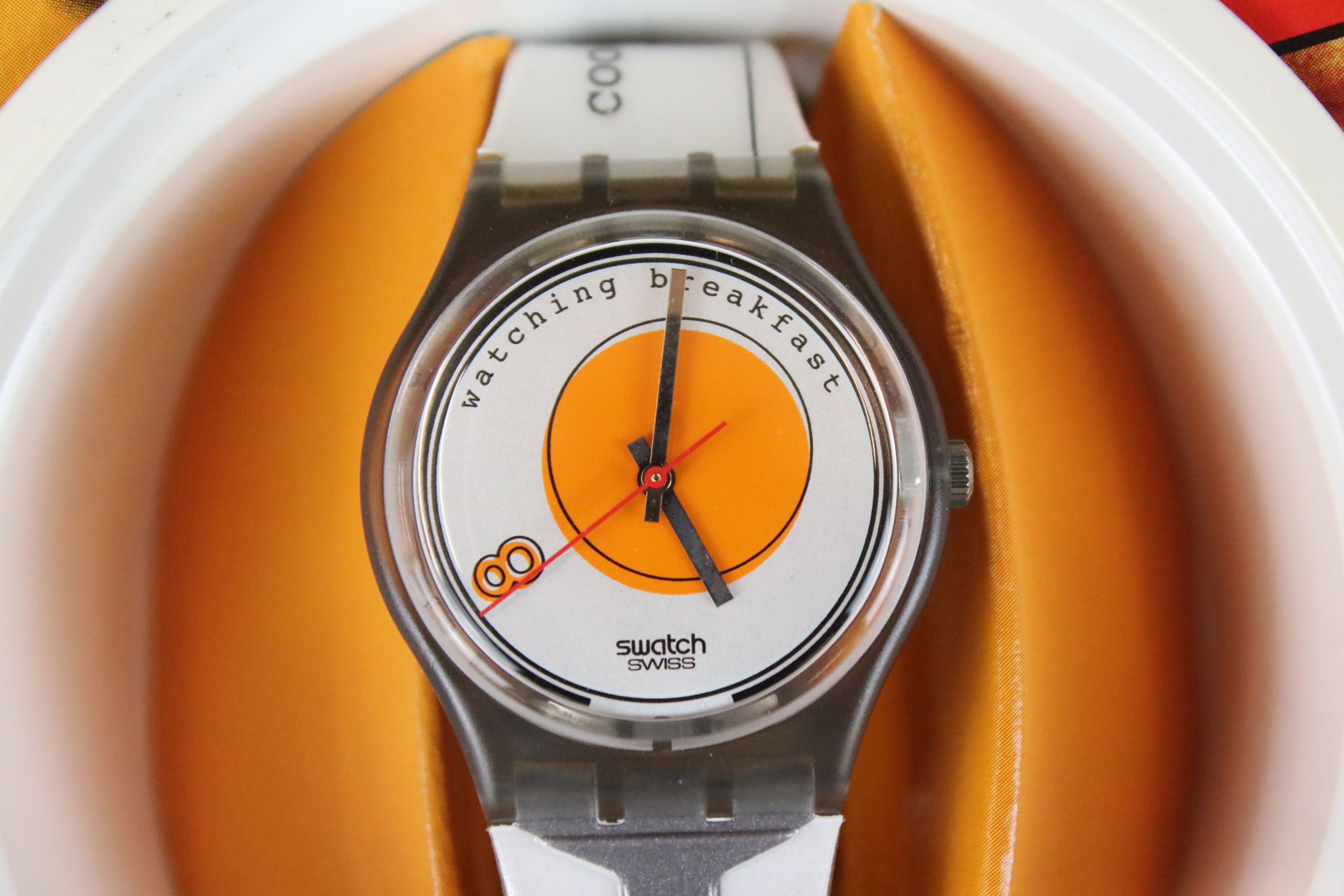 A collection of four Swatch watches to include the Breakfast watch, 100 Years of the Olympic - Image 9 of 16