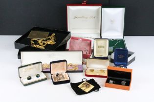 Collection of Boxed Jewellery including designer and silver cufflinks