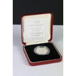 A United Kingdom 1996 Celebration of football silver proof £2 coin, complete with COA and fitted