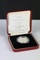 A United Kingdom 1996 Celebration of football silver proof £2 coin, complete with COA and fitted