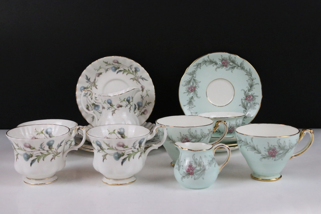Hammersley & Co 'Petites Fleurs' tea set for two (2 cups & saucers, 2 tea plates, milk jug & sugar