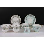 Hammersley & Co 'Petites Fleurs' tea set for two (2 cups & saucers, 2 tea plates, milk jug & sugar