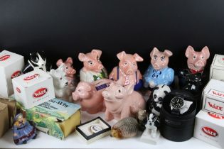 Large collection of assorted Wade ceramics to include natwest 'cousin wesley', five natwest pigs,