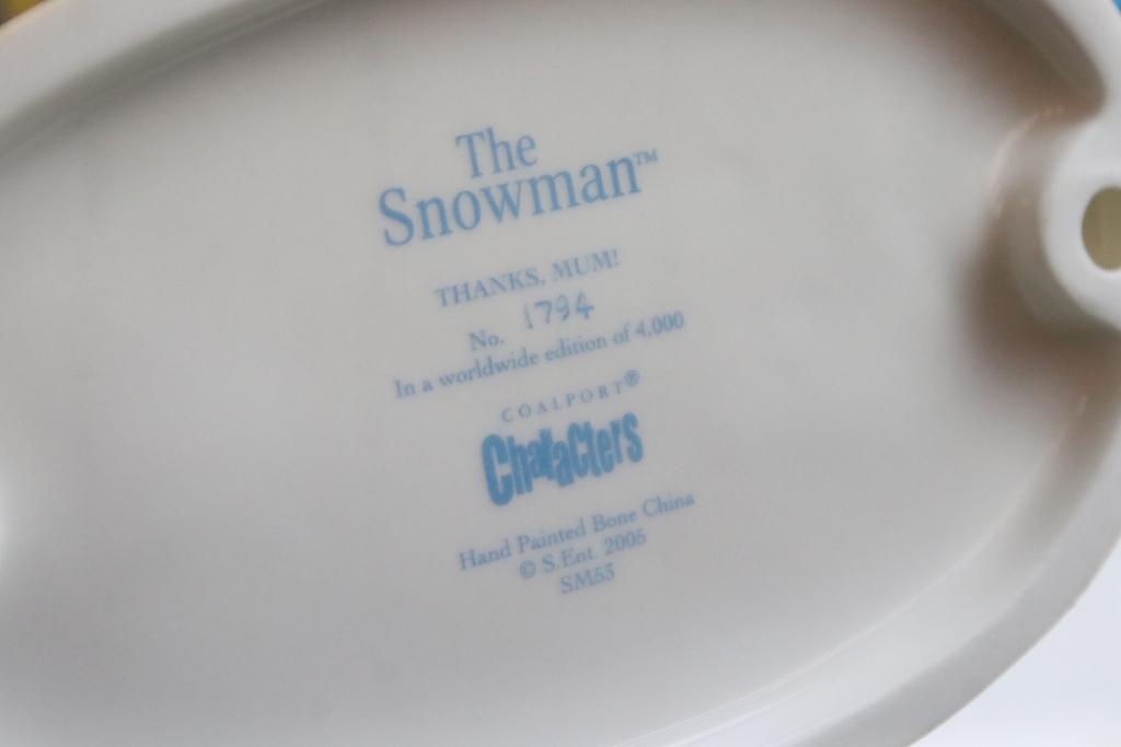 Group of Coalport Characters ' The Snowman' figurines to include Lithoplane, Dancing at the Party, - Image 10 of 29