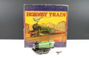 Boxed Horny O Gauge MO Clockwork Passenger Train Set