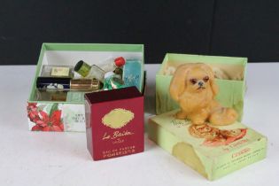 A small collection of vintage scents and perfumes.