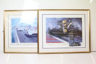 Nicholas Watts (b. 1947), First Among Equals, Ayrton Senna, limited edition print number 8/850,