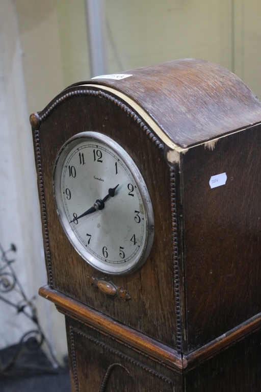 Early 20th century ‘ Genalex ‘ Oak Grandmother Clock, 133cm high - Image 3 of 4