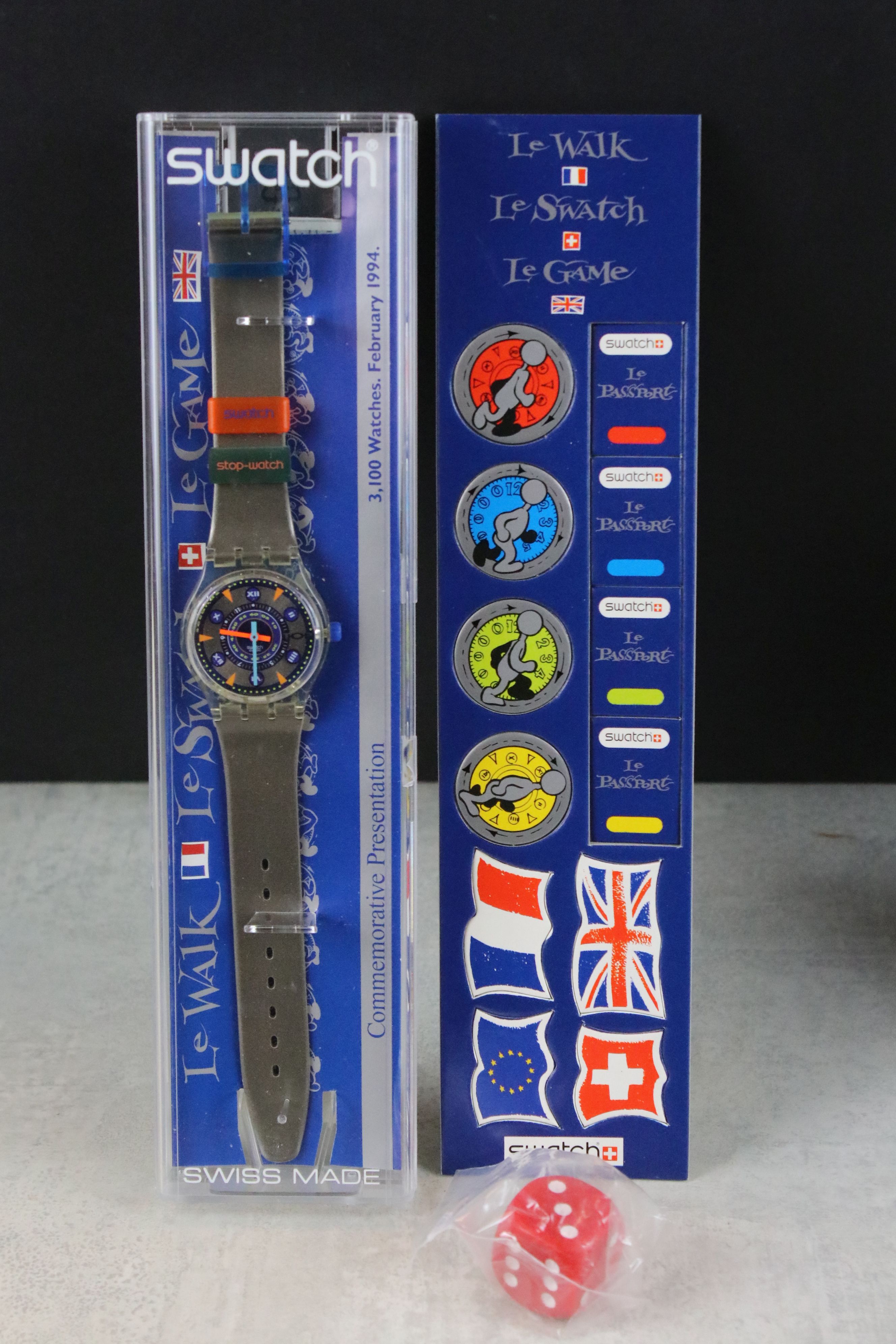 A collection of four Swatch watches to include the Breakfast watch, 100 Years of the Olympic - Image 12 of 16