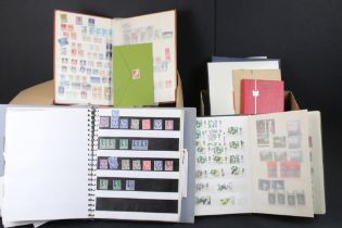 Collection of mostly GB stamps across many albums. The collections to include three