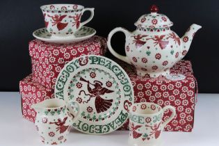 Emma Bridgewater Fortnum & Mason ' Joy Angel ' Christmas ceramics to include 2 oversized cup &