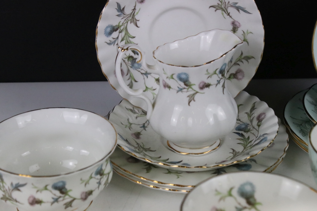 Hammersley & Co 'Petites Fleurs' tea set for two (2 cups & saucers, 2 tea plates, milk jug & sugar - Image 4 of 9