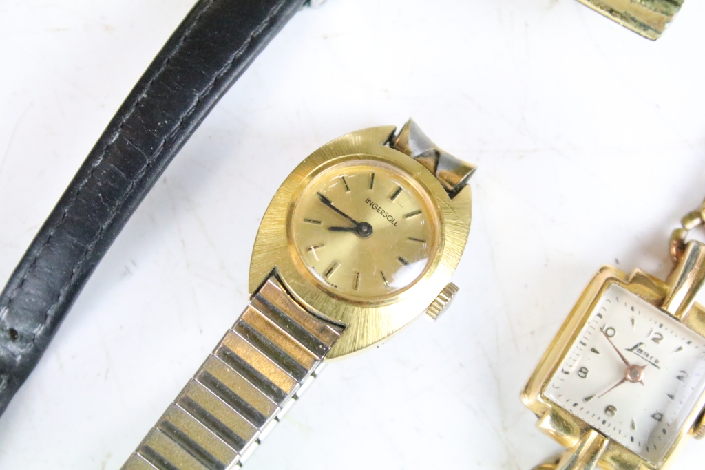 A collection of six ladies and gents vintage wristwatches to include Avia and Ingersol examples. - Image 5 of 7