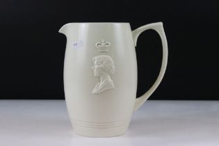 Keith Murray for Wedgwood Royal commemorative jug marked to base 'The Commemorate The Coronation