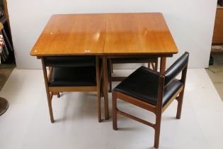 Mid century Retro ‘ McIntosh ‘ Teak extending Dining Table, 122cm long (closed) x 99cm wide x 74cm