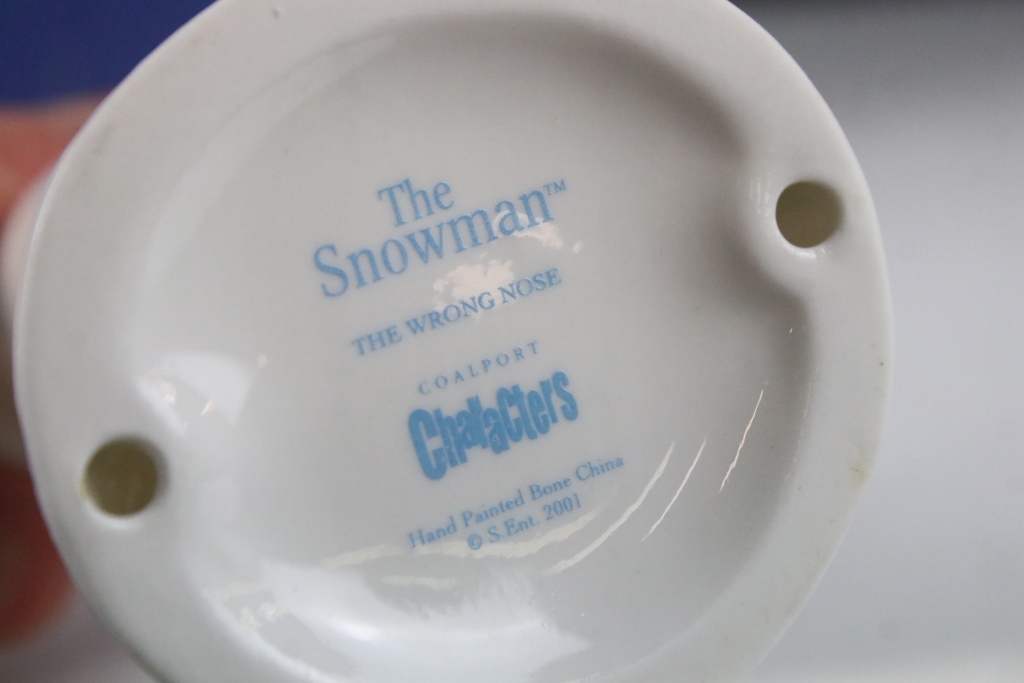 Group of Coalport Characters ' The Snowman' figurines to include Lithoplane, Dancing at the Party, - Image 28 of 29