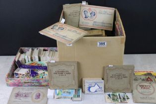 Large collection of cigarette and tea cards, in albums and loose, to include Wills's Cigarette