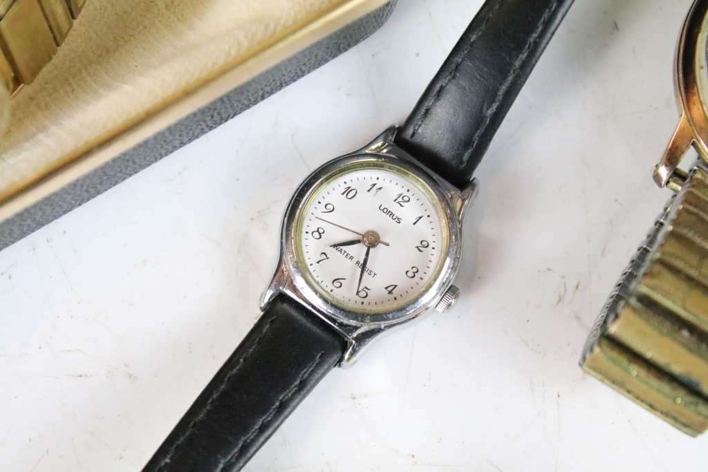 A collection of six ladies and gents vintage wristwatches to include Avia and Ingersol examples. - Image 6 of 7