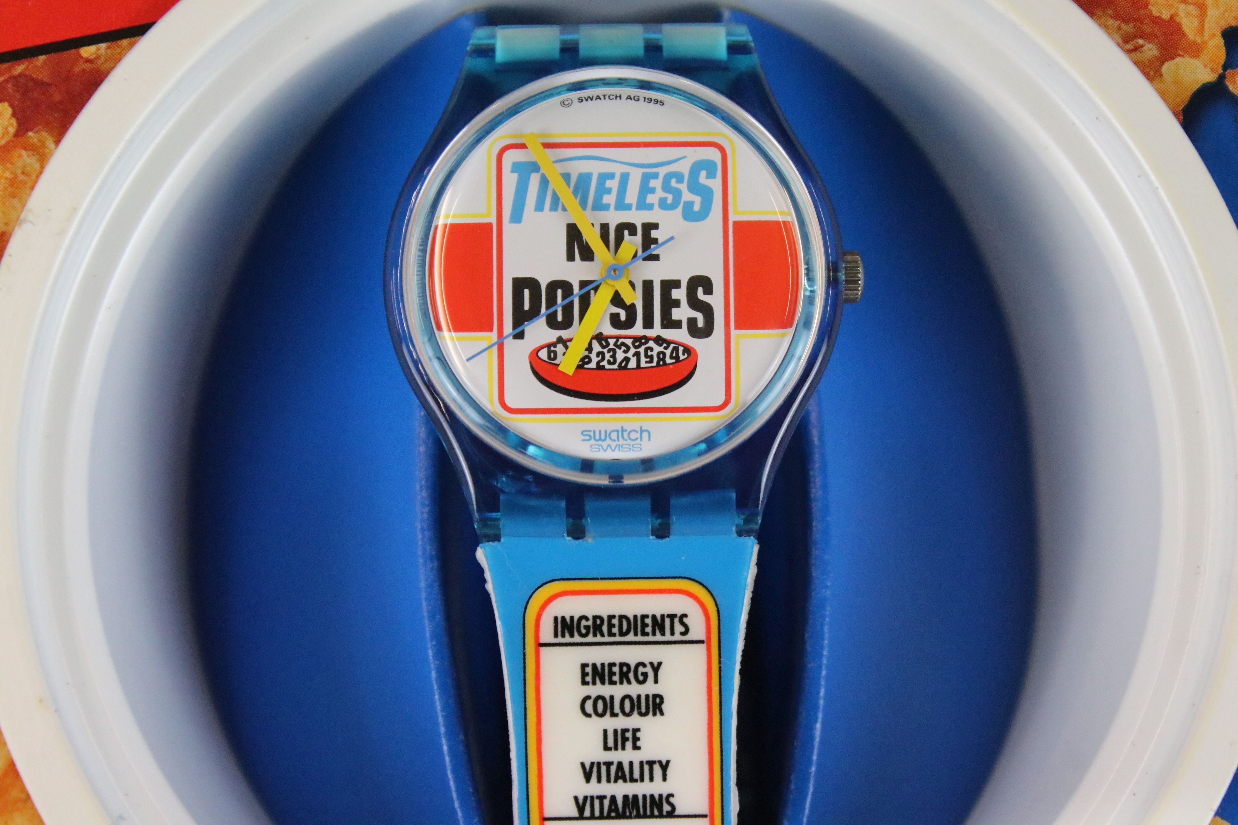 A collection of four Swatch watches to include the Breakfast watch, 100 Years of the Olympic - Image 10 of 16