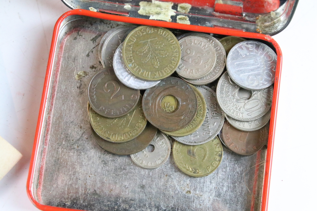 A collection of British and World coins to include pre decimal and silver examples together with - Image 2 of 10